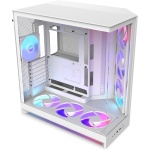 NZXT H9 Flow RGB+ - Dual-Chamber ATX PC Case - White