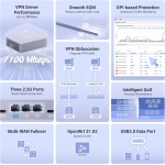 GL.iNet GL-MT5000 Brume 3 Wired VPN Security Gateway NO Wi-Fi - Image 2