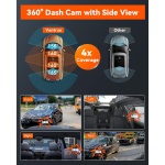 Vantrue N5 4 Channel WiFi 360° All Sides Dash Cam - Image 4