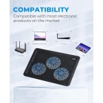 havit HV-F2056 Laptop Cooling Pad for 15.6-17 Inch Laptops, Black - Image 3