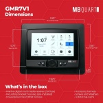MB Quart Portable Touchscreen Car Stereo Dual Zone Audio System for Boat & UTV, - Image 4
