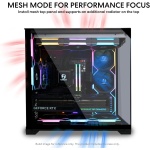 Lian Li O11 Vision Compact ATX Mid Tower Case-Back Connect-Black-O11VPX - Image 4