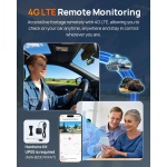 70mai A810 Lite 4K Dash Cam Front and Rear, 5GHz Wi-Fi 6 DashCam, Car Camera 4G - Image 5