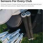 Arccos Caddie Smart Grips - Golf Pride MCC Plus4 (Standard),Grey/Black - Image 2