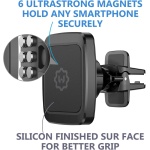 Magnetic Phone Car Mount, [2 Pack] Air Vent Car Phone Mount Holder, Phone Holder - Image 4