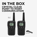 Midland T10 X-Talker FRS Walkie Talkie, Black, 2 Pack - Image 7