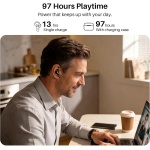 TOZO T20 Wireless Earbuds 97H Playtime, Wireless Charging LED Display Case - Image 6
