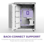 NZXT H9 Flow RGB+ - Dual-Chamber ATX PC Case - White - Image 9