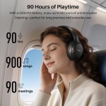 TOZO HT3 Hybrid Noise Cancelling Wireless Headphones, 90H Over Ear Headset - Image 5