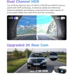 VIOFO A229 Pro 4K HDR Dash Cam Front and Rear, Dual STARVIS 2 Sensors - Image 4