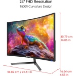 Sceptre New 24-inch Curved Gaming Monitor 1080p up to 180+Hz DisplayPort HDMI - Image 4