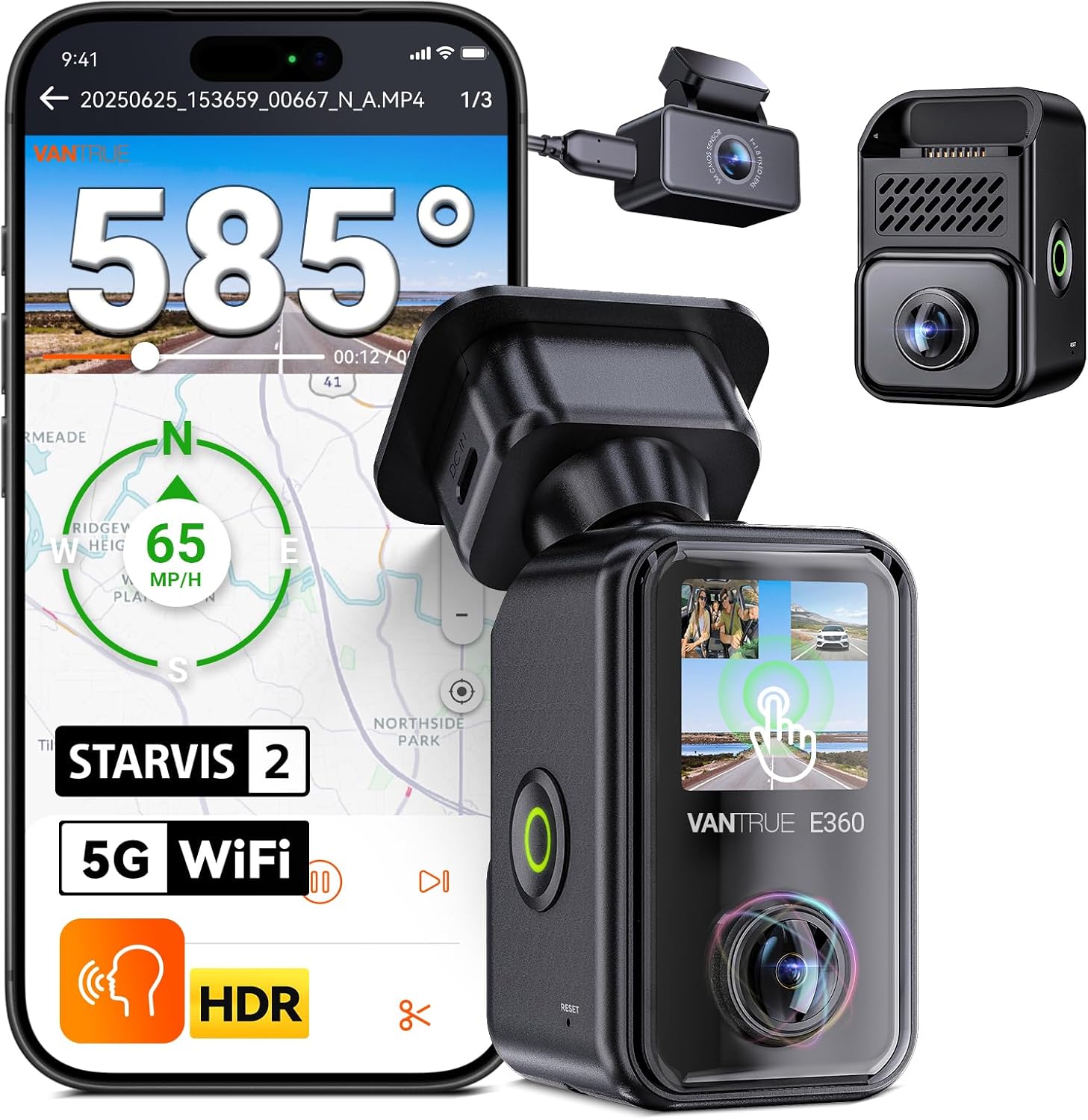 71N8BokBLL._AC_SL1500_.jpg Vantrue E360 Plus All Channel Dash Cam 585° Fisheye - Image 1