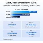 ASUS RT-BE9700 WiFi 7 Router - Tri-Band (6GHz), 9.7 Gbps, x2 WAN, Mesh - Image 2