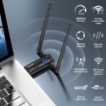 EDUP® USB 3.0 WiFi 6E Adapter for PC, AX3000M, Mt7921au, 802.11ax - Image 6