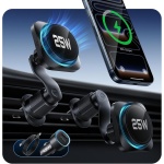 ESR OmniLock Qi2.2 25W Certified MagSafe Car Mount Charger with Cryoboost