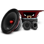 DS18 Mid and High Car Speaker Package - 2X 6.5" Midrange, 2X 1" Tweeters,
