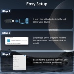 EDUP® Mini USB 3.0 WiFi 6E Adapter for PC, AX3000Mbps, 802.11ax - Image 7