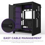 NZXT H9 Flow RGB+ - Dual-Chamber ATX PC Case - Black - Image 10