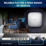 D-Link 28-Port Gigabit Smart Managed PoE+ Switch, 24 PoE+ Ports (370W) + 4 SFP - Image 2