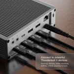 CalDigit Thunderbolt 5 Pro Braided Cable - 120Gbps 240W Power Delivery, - Image 5