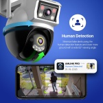 AMLINK 2-Pack 2X 2MP Dual-Lens WiFi Camera Outdoor, Human Detection, - Image 6