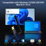 EDUP® USB WiFi Adapter AC600M for Desktop PC, Wireless USB Network Adapters - Image 3