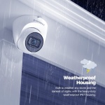 Amcrest 5MP Turret POE Camera, UltraHD Outdoor IP Camera POE with Mic/Audio, - Image 6