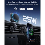 ESR OmniLock Qi2.2 25W Certified MagSafe Car Mount Charger with Cryoboost - Image 2