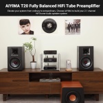 AIYIMA T20 Fully Balanced ECC83 Tube Preamplifier for Home Audio,XLR/RCA - Image 5