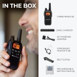Midland LXT600BBX6 FRS Business Walkie Talkies, Black, 6 Pack - Image 5