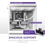 NZXT H6 Flow | CC-H61FW-01 | Compact Dual-Chamber Mid-Tower Airflow Case | - Image 8