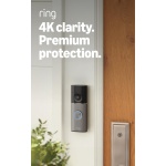 Ring Battery Doorbell 4K Pro (newest model), Retinal 4K with wide-angle video,