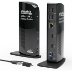 Plugable Universal Laptop Docking Station Dual HDMI Monitor for Windows and Mac