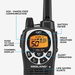 Midland GXT1000X3VP4 GMRS Two-Way Radio (50-Channel, Long Range, 142 Privacy - Image 5