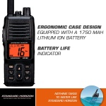 Standard Horizon HX380 1.5" Standard Handheld VHF - Image 2