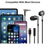 1MORE Triple Driver in-Ear Headphones Hi-Res Wired Earbuds with Mics - Image 8