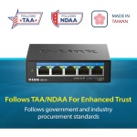 D-Link 5-Port 2.5G Unmanaged Ethernet Switch for Office, Media or Gaming - Image 2