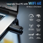 EDUP® Mini USB 3.0 WiFi 6E Adapter for PC, AX3000Mbps, 802.11ax - Image 4
