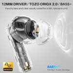 TOZO Hybrid Active Noise Cancelling in Ear Wireless Earbuds, 68H Playtime - Image 2