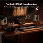 Fosi Audio K7 DAC Headphone Amp, Desktop Headphone Amplifier for Gaming PC PS5 - Image 2