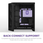 NZXT H9 Flow RGB+ - Dual-Chamber ATX PC Case - Black - Image 9