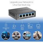 D-Link 5-Port 2.5G Unmanaged Ethernet Switch for Office, Media or Gaming - Image 4