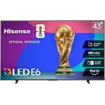 Hisense 43" E6 Cinema Series Hi-QLED 4K UHD Smart Fire TV (43E6QF) - AI Light