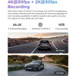 VIOFO A229 Pro 4K HDR Dash Cam Front and Rear, Dual STARVIS 2 Sensors - Image 2