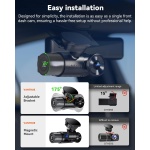 Vantrue N2X 2.7K Dash Cam Front and Inside, STARVIS 2 PlatePix Car Camera - Image 6