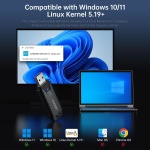 EDUP® Mini USB 3.0 WiFi 6E Adapter for PC, AX3000Mbps, 802.11ax - Image 2