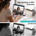 Panda Wireless PAU0F AXE3000 Tri Band (2.4/5 / 6 GHz) WiFi 6E USB 3.0 Adapter - - Image 3