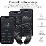 TOZO HT3 Hybrid Noise Cancelling Wireless Headphones, 90H Over Ear Headset - Image 7