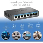 D-Link 8-Port 2.5GB Unmanaged Gaming Switch with 8 x 2.5G - Multi-Gig, Desktop - Image 4