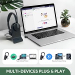 Yealink WH64 Mono Hybrid Wireless Headset with Mic DECT Dongle & Bluetooth - Image 6